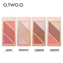 O.TWO.O 3 IN 1 Sweet Heart Girl Palette - Otwoocosmetics
