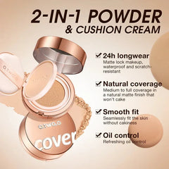 O.TWO.O 2in1 BB Cushion X Face Setting Powder