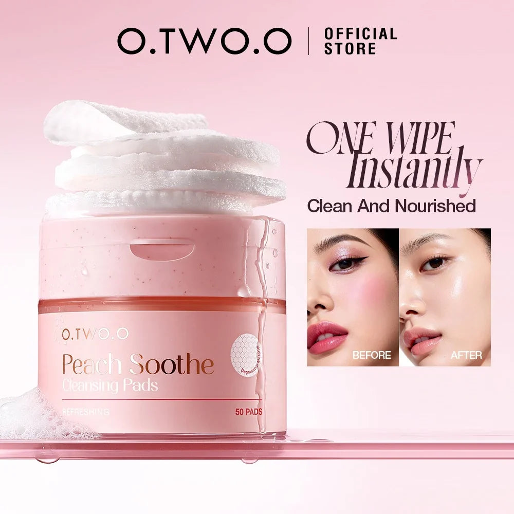 O.TWO.O Peach Soothe Cleansing Pads