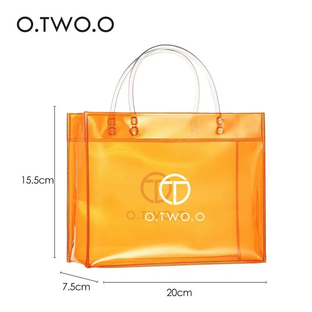 O.TWO.O TRANSPARENT PVC HANDBAG AND GIFT BAG - Otwoocosmetics